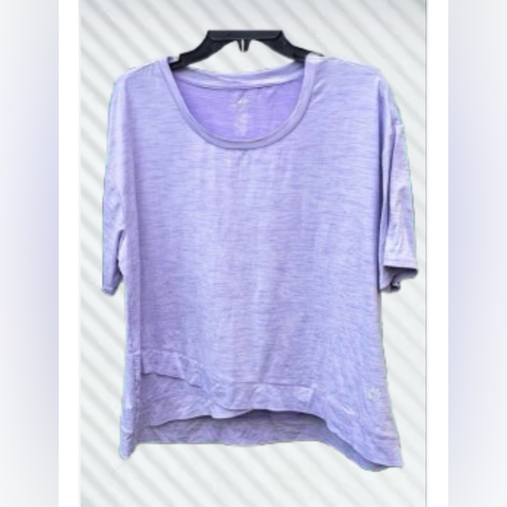 Pro Player Purple  Soft Athletic Top Layered Asymmetrical Hem Women’s Size Small